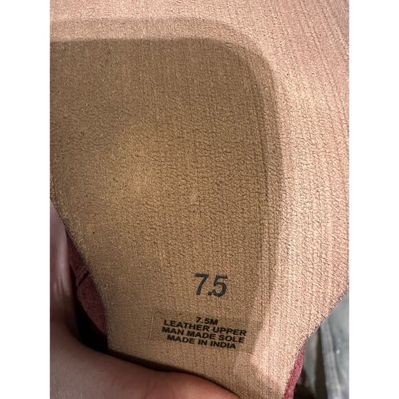 Diba Women's Boho Suede Stacked Heel Boots Burgundy Size 7.5 NWOB Casual Chic - Picture 8 of 10